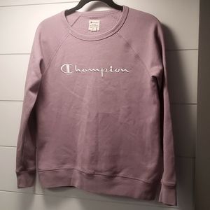 Champion Crew Neck Sweatshirt - Dusty Pink - Small